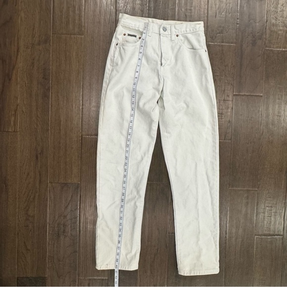Calvin Klein 100% Cotton White Jeans - Picture 7 of 12